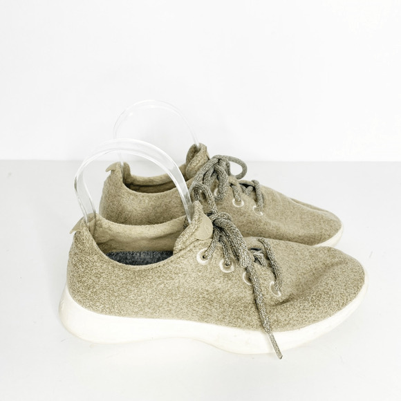 Allbirds Wool Runners Tuke Sage LE merino lace up washable knit womens 8 - Picture 2 of 6